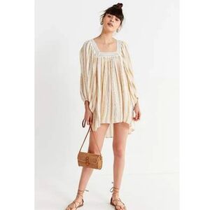 🌟Urban Outfitters Tie Back |Open Back| May Crochet Swing Mini Dress M